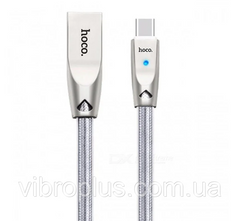 USB-кабель Hoco U9 Jelly Knitted Micro USB, сріблястий