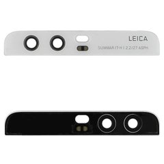 Скло камери Huawei P10 VTR-L09, VTR-L29 з рамкою, біле