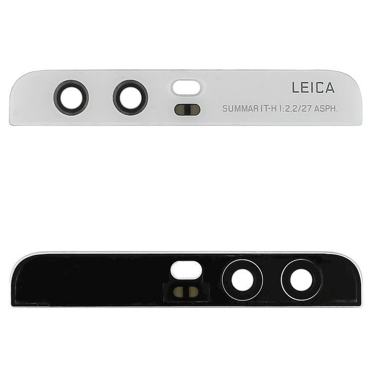 Скло камери Huawei P10 VTR-L09, VTR-L29 з рамкою, біле
