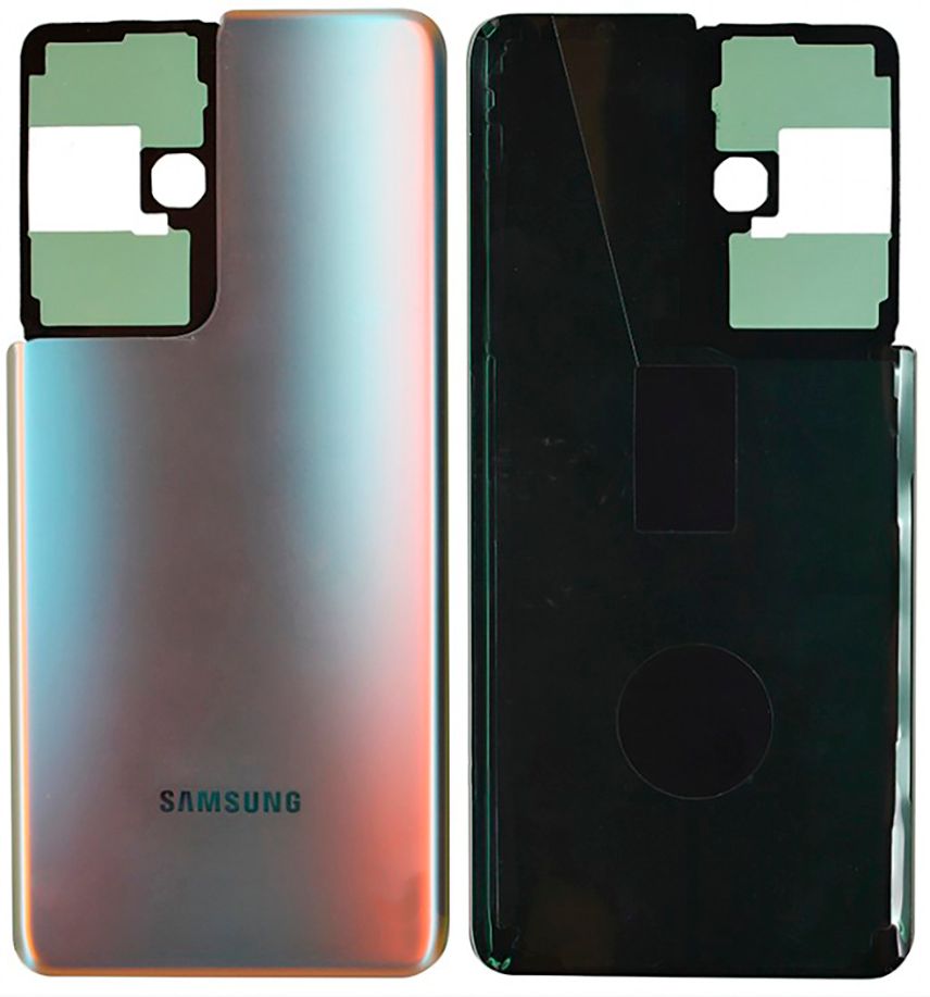 Задняя крышка Samsung G998 Galaxy S21 Ultra 5G, серебристая