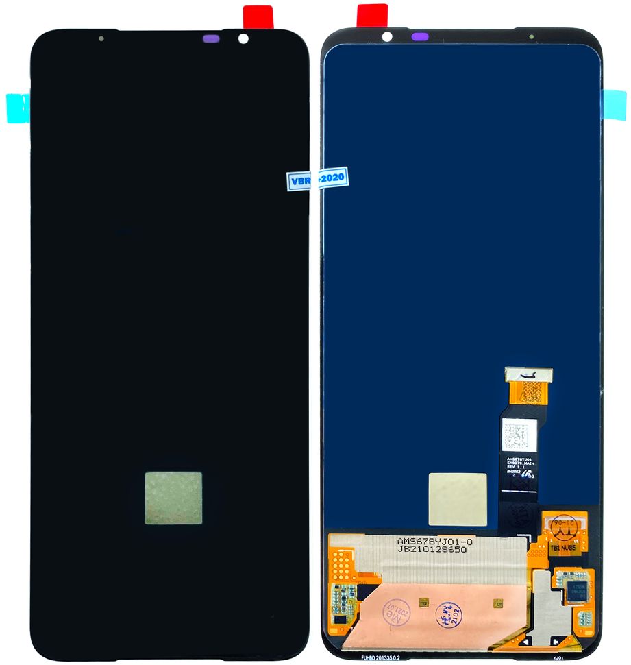Дисплей Asus ROG Phone 5 ZS673KS, ROG Phone 5 Pro, I005DA, I005DB з тачскріном, чорний