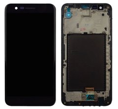 Дисплей (экран) LG M250 K10 (2017), X400, K20 2019, K20 Plus, M250N, M250E с тачскрином и рамкой в сборе, черный