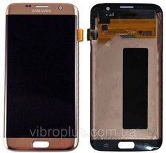 Дисплей (екран) Samsung G935F, G935FD,&nbsp;G9350,&nbsp;G935W8 Galaxy S7 Edge AMOLED з тачскріном в зборі ORIG, рожевий