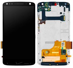 Дисплей (екран) Motorola XT1580, XT1581 Moto X Force, XT1585 Moto Droid Turbo 2 з тачскріном і рамкою в зборі, чорний