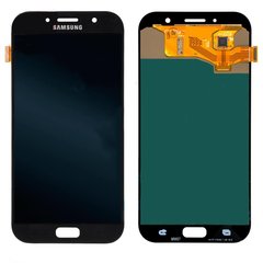 Дисплей (екран) Samsung A720F, A720DS Galaxy A7 (2017) OLED з тачскріном в зборі, чорний