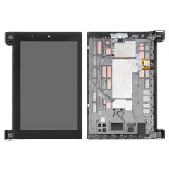 Дисплей Lenovo Yoga Tablet 2-831 з тачскріном і рамкою, чорний