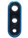 Скло камери Huawei P30 Lite (MAR-L01A, MAR-L21A, MAR-LX1A, MAR-LX1M), Nova 4e з синьою рамкою, чорне