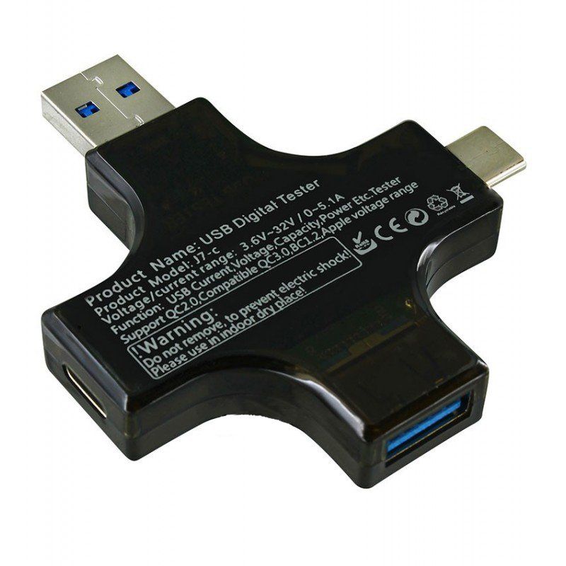 USB Тестер J7-C DC:3.6V-30V I:0A-5.1A bluetooth module