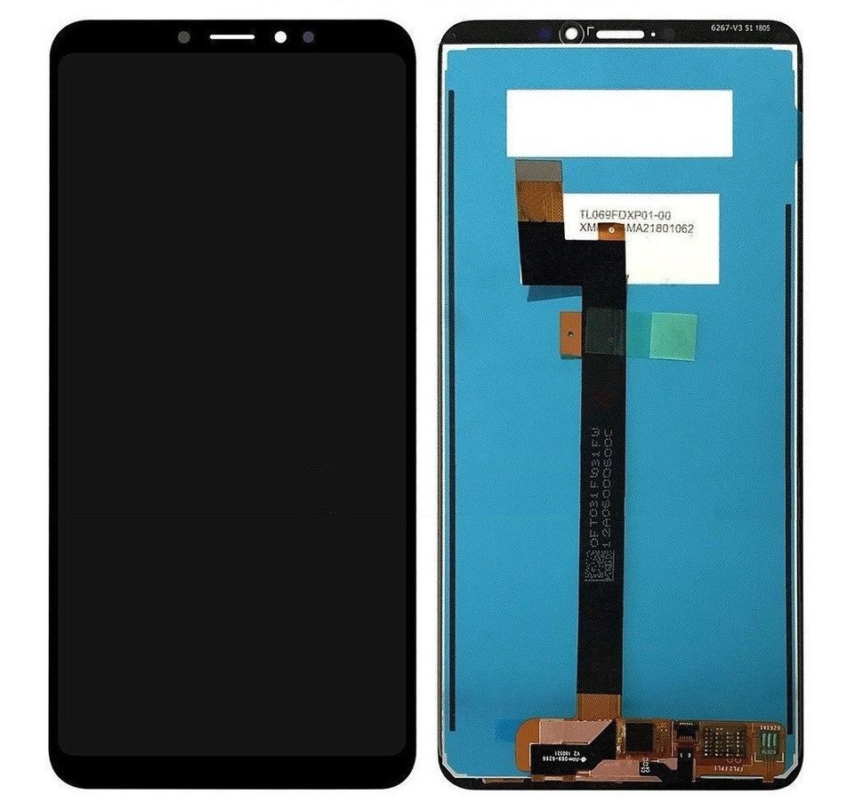 Дисплей (экран) Xiaomi Mi Max 3 с тачскрином в сборе, черный