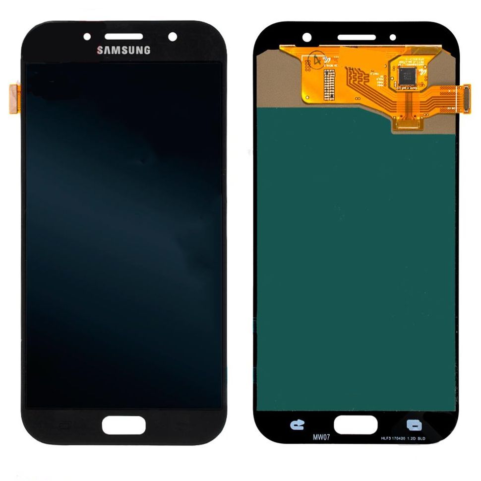Дисплей (экран) Samsung A720F, A720DS Galaxy A7 (2017) OLED с тачскрином в сборе, черный