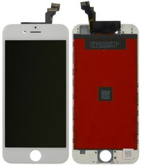 Дисплей (екран) Apple iPhone 6 з тачскріном і рамкою в комплекті (On-Cell), білий
