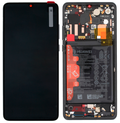 Дисплей Huawei P30 Pro OLED з тачскріном, рамкою і батареєю ORIG, чорний