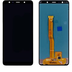 Дисплей (екран) Samsung A750F Galaxy A7 2018 AMOLED з тачскріном в зборі ORIG, чорний