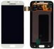 Дисплей (экран) Samsung G920F, G929FQ, G920I, G920S, G920FD, G920T, G9200 Galaxy S6 AMOLED с тачскрином в сборе ORIG, белый