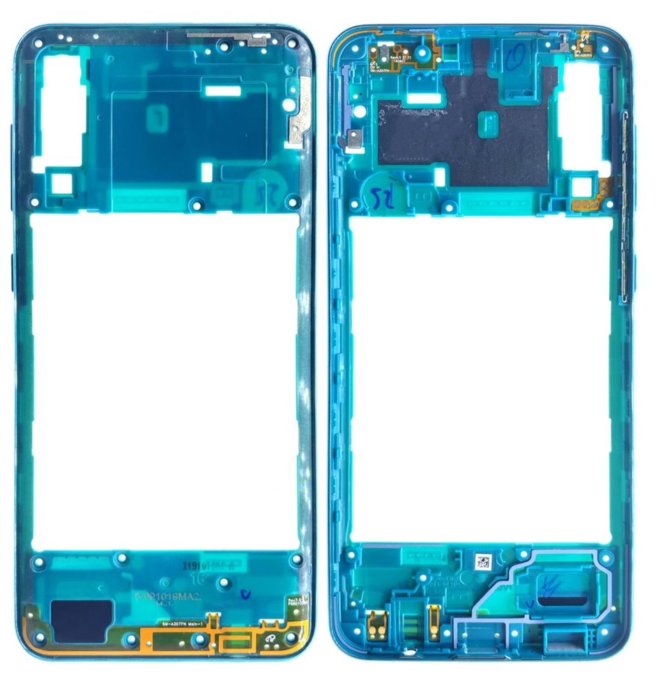 Рамка (корпус) Samsung A307, A307F Galaxy A30s (2019) (p/n: GH98-44765B), зеленая