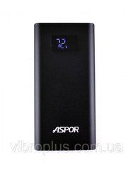 Power Bank Aspor A387S (10000mAh) чорний, зовнішній акумулятор
