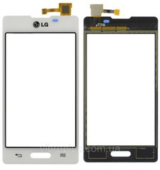 Тачскрин (сенсор) LG E450 Optimus L5 II, E460, белый