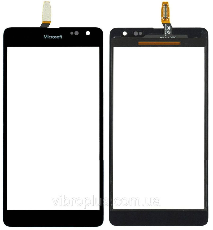 Тачскрин (сенсор) Microsoft Lumia 535 Dual Sim (RM-1090, RM-1089) (CT2S1973FPC-A1-E), черный