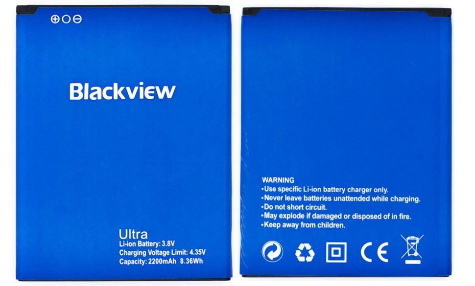 Аккумуляторная батарея (АКБ) Blackview Ultra, 2200 mAh